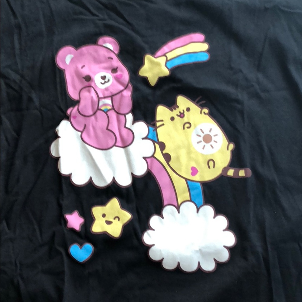 🍩Pusheen🍩 x 🌈Carebears☀️ caged tee